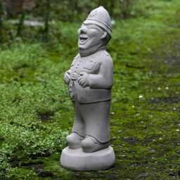 Concrete Policeman Garden Statue Garden Policeman Decor Unique Lawn Ornament Cement Officer Sculpture Whimsical Yard Art Outdoor - thumbnail 3