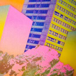 A3 Risograph Print Of A Colorful City Collage 02 - thumbnail 2