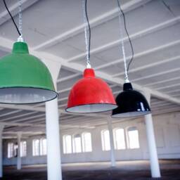 Factory Lamp Round 36 cm Enamel Enamel - thumbnail 2
