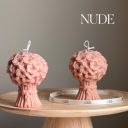 Flower Bouquet Candle - Sculptural Soy Wax Pillar - thumbnail 2