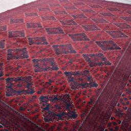 Afghan Rugs, Custom Size, High Quality Handmade Khal Muhammadi Khamyab Large Red Area Rug, Turkmen Tribal Carpet, Living Room, Office - thumbnail 2