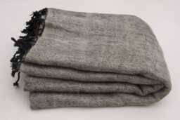 Yak Wool Blanket Travel Wrap Meditation Shawl Large Handmade Throws - thumbnail 1