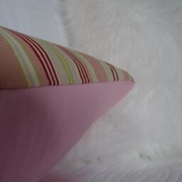 Home Decor.farmhouse.country.ranch.stripes.pillow Cover.slip Cover.pillow Case.pinks, Greens.creams.reds.summer.spring Decor.pillow Covers - thumbnail 3