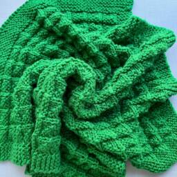 Puffy Pockets Baby Blanket Knit Pattern - Easy Knitting - thumbnail 4