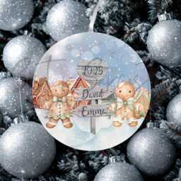 Personalised Christmas Decoration - Family Gift Custom Bauble Stocking Filler Eve Box