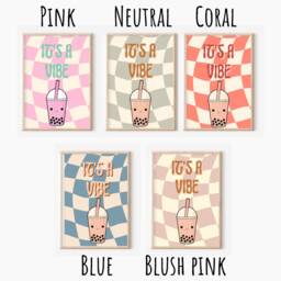 It's A Vibe Wall Art, Perfect For Teen & Tween Rooms - Print Only - thumbnail 2