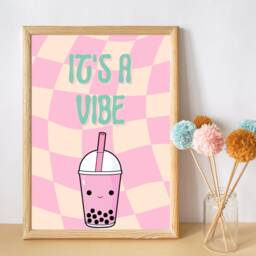 It's A Vibe Wall Art, Perfect For Teen & Tween Rooms - Print Only - thumbnail 3