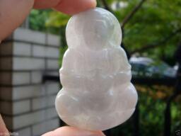 Untreated Certified - A Cargo Lavender Jadeite Big Kwan Yin Pendant Necklace Ceriificate Included
