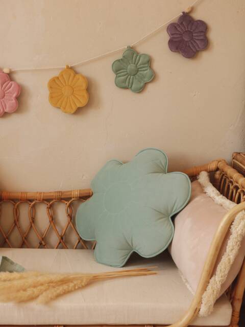 "Velvet Bloom Pillow ""Mint" - image 1