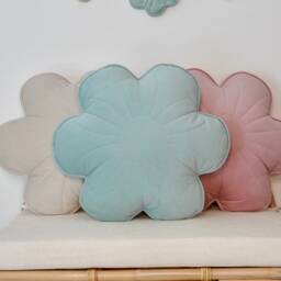 "Velvet Bloom Pillow ""Mint" - thumbnail 4