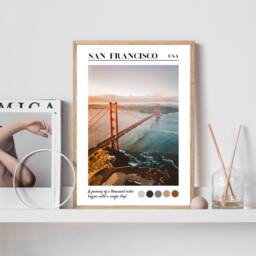 San Francisco Poster, City Art, Wall Print, Travel Home Decor, Quotes - thumbnail 2