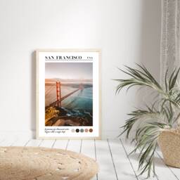 San Francisco Poster, City Art, Wall Print, Travel Home Decor, Quotes - thumbnail 1
