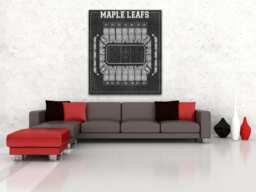 Vintage Maple Leafs Gardens Seating Chart Print Hockey Art - thumbnail 1