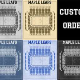 Vintage Maple Leafs Gardens Seating Chart Print Hockey Art - thumbnail 3