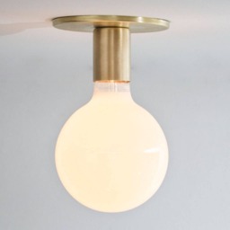 Brass Flush Mount Ceiling Light Mid Century Modern Sconce - Ul Option - thumbnail 2