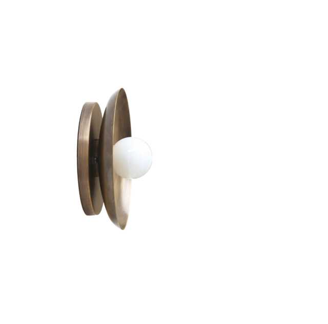 Brass Wall Sconce/Ceiling Flush Mount Light, Solid Ul Listed. E-26 No.0043 - image 1