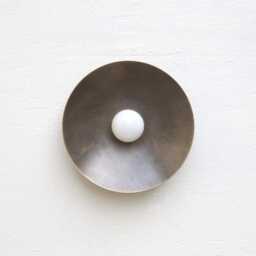 Brass Wall Sconce/Ceiling Flush Mount Light, Solid Ul Listed. E-26 No.0043 - thumbnail 3