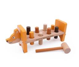 Personalised Wooden Toy Hammer Bench Woodland Toys Educational 1st Birthday Gift Toddler For Kids