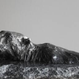 The Swimmer, Polar Bear Sculpture Cast Bronze Original Art By Kindrie Grove - thumbnail 2