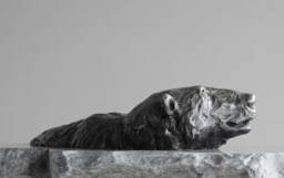 The Swimmer, Polar Bear Sculpture Cast Bronze Original Art By Kindrie Grove - thumbnail 1