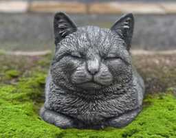 Garden Cat Statue Concrete Memorial Figurine Stone Kitty Decoration Pet Animal Ornament Cat Lover Gift Home Decor Gift