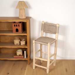 60cm High Chair Made Of Wood & Nylon - thumbnail 2