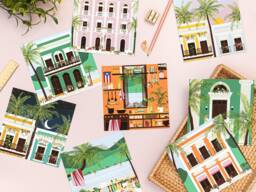 Puerto Rico Wall Art, Invitations, Postcards, Boricua, Latin Art Print, Illustration Print - thumbnail 1