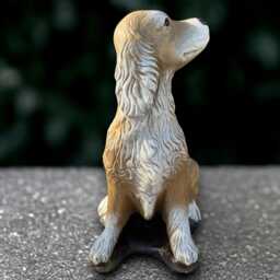 Fantasy Spaniel Statue Concrete Cocker Sculpture Outdoor Dog Figurine Memorial Decoration Dog Lover Gift Handmade - thumbnail 2
