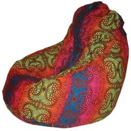 "Giant Beanbag Cover ""Rainbow Fractal" - thumbnail 2