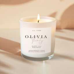 Personalised 30Th Birthday Aromatherapy Candle - Natural Soy Wax, Essential Oils, Relaxation Gift - thumbnail 2