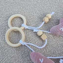 Corduroy Name Banner Handmade Baby Room Garland - thumbnail 2