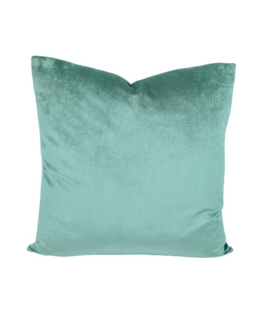 "Seafoam Green Velvet Cushion Covers - Luxurious Handmade Quantity Discounts 16"", 18"", 22"", & 18"" X 12"", 20"" 14" - image 1