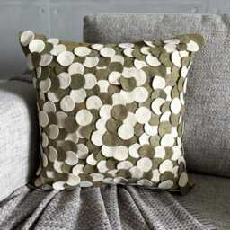 "Felt Green Throw Pillow 16""x16" - thumbnail 3