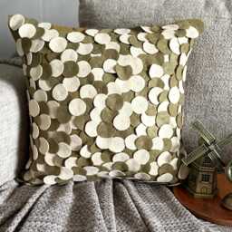 "Felt Green Throw Pillow 16""x16" - thumbnail 1