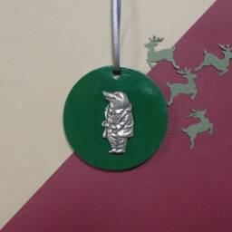 Mole Christmas Decoration - Wind in The Willows Hanging Wooden Ornament Woodland Rustic - thumbnail 3
