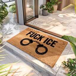 Anti-Trump Abolish Ice Political Protest Doormat - Activist Decor Custom Entry Rug - thumbnail 4