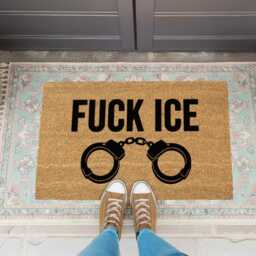 Anti-Trump Abolish Ice Political Protest Doormat - Activist Decor Custom Entry Rug - thumbnail 3
