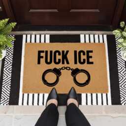 Anti-Trump Abolish Ice Political Protest Doormat - Activist Decor Custom Entry Rug - thumbnail 2