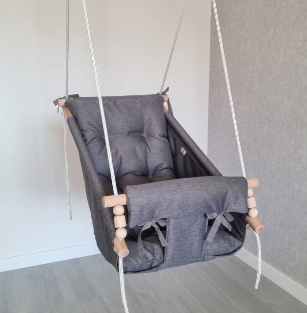 Indoor Swing. Hanging Chair. Sensory Kids Room Decor. Hammock Toys. Swing Montessori Furniture - image 1