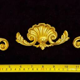 Gilt Or White French Style Decorative Wall Furniture Moulding Onlay Plaque Pediment Frame Plastic Decoration - thumbnail 3
