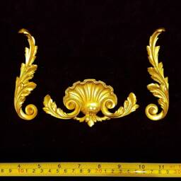 Gilt Or White French Style Decorative Wall Furniture Moulding Onlay Plaque Pediment Frame Plastic Decoration - thumbnail 2