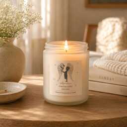 Personalised Miscarriage Memorial Candle, Baby Loss Sympathy Gift