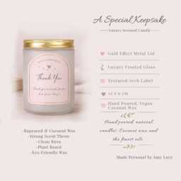 Personalised Miscarriage Memorial Candle, Baby Loss Sympathy Gift - thumbnail 4