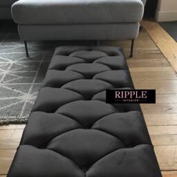 Handmade Chesterfield Velvet Ottoman Footstool Variety Of Colors - thumbnail 2