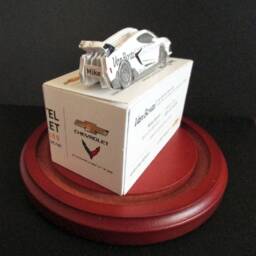Corvette Business Card Sculpture Handmade Muscle Car Art - thumbnail 4