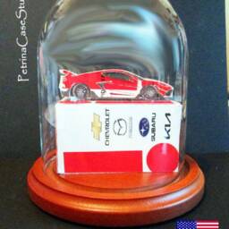 Corvette Business Card Sculpture Handmade Muscle Car Art - thumbnail 2