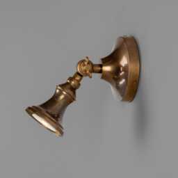 Accra Traditional Adjustable Brass Wall Spotlight 5.5