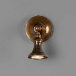 Accra Traditional Adjustable Brass Wall Spotlight 5.5 - thumbnail 2