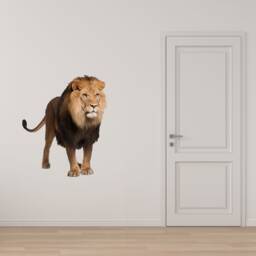 Lion Wall Decal , Jungle Nursery Wildlife Art Sticker Safari Decor Stickers Thevinylcreations - thumbnail 2