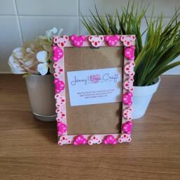 Colourful Wooden Koala Bear Button Photo Frame 4 X 6 Inches - thumbnail 3